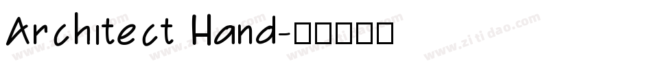 Architect Hand字体转换